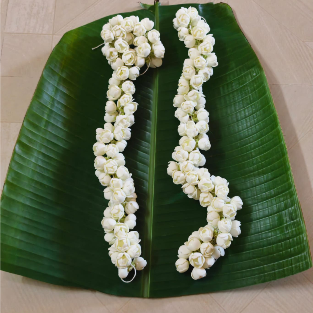 Artificial Jasmine Bridal Mala (Double Layer)