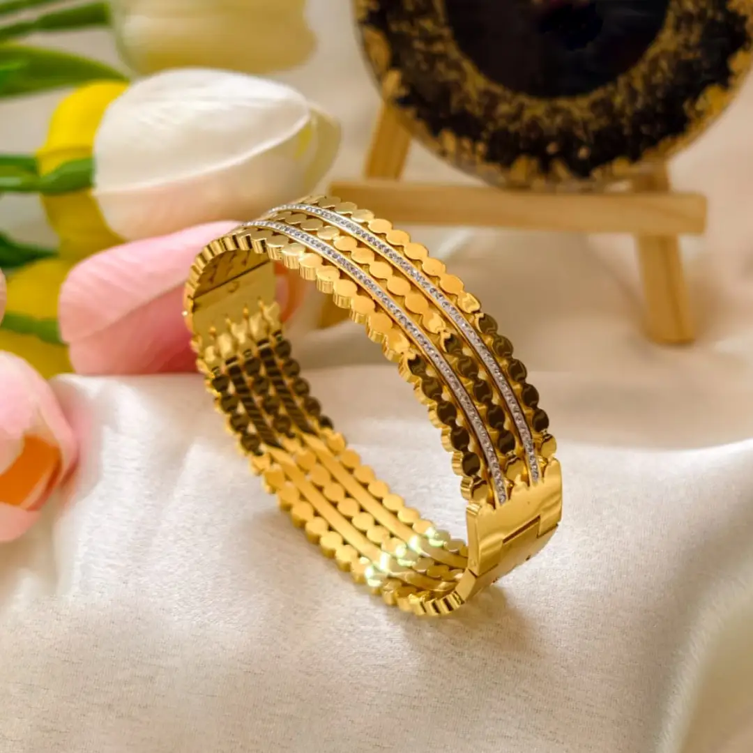 Multi-Layer Crystal Band Bangle