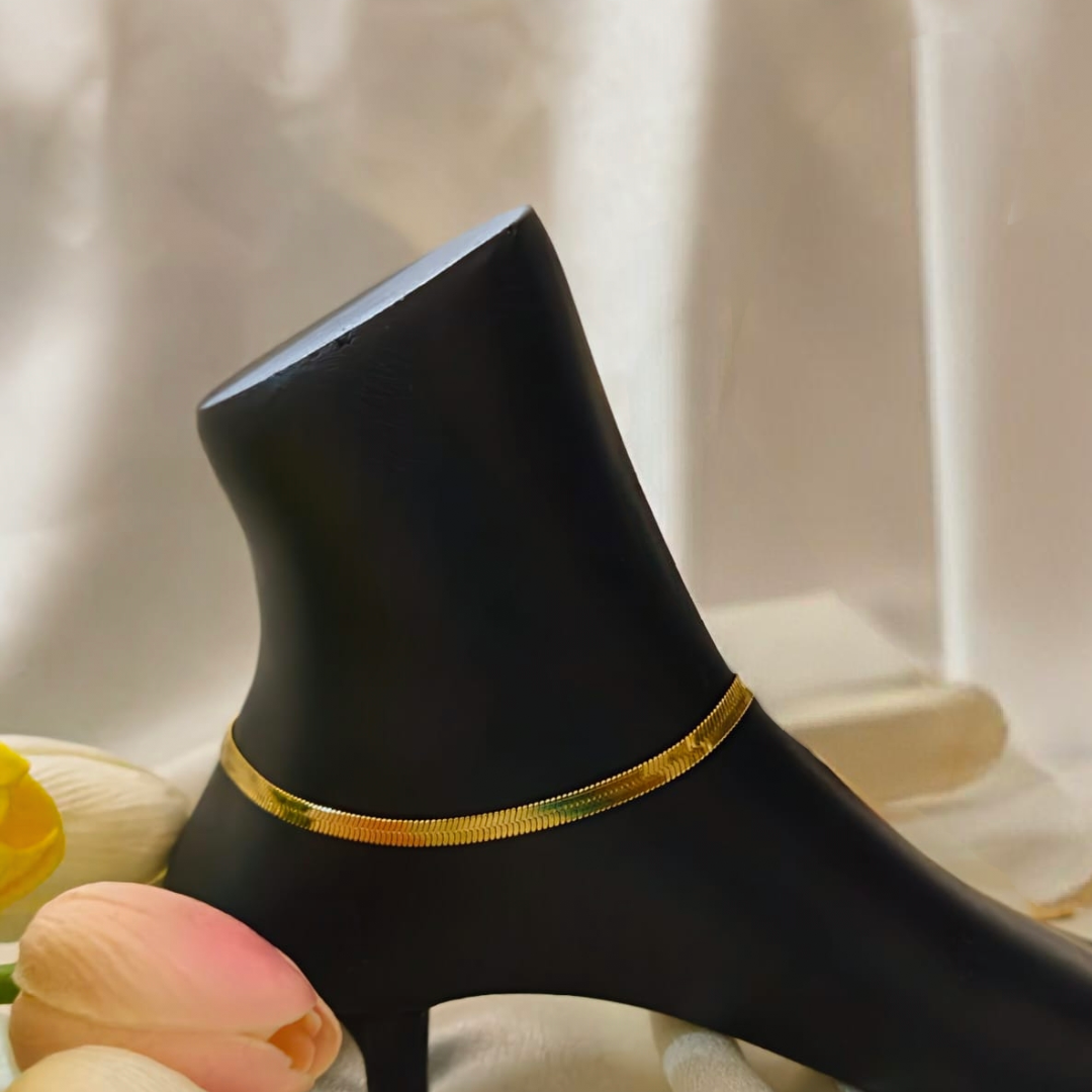 Minimal Snake Chain Anklet