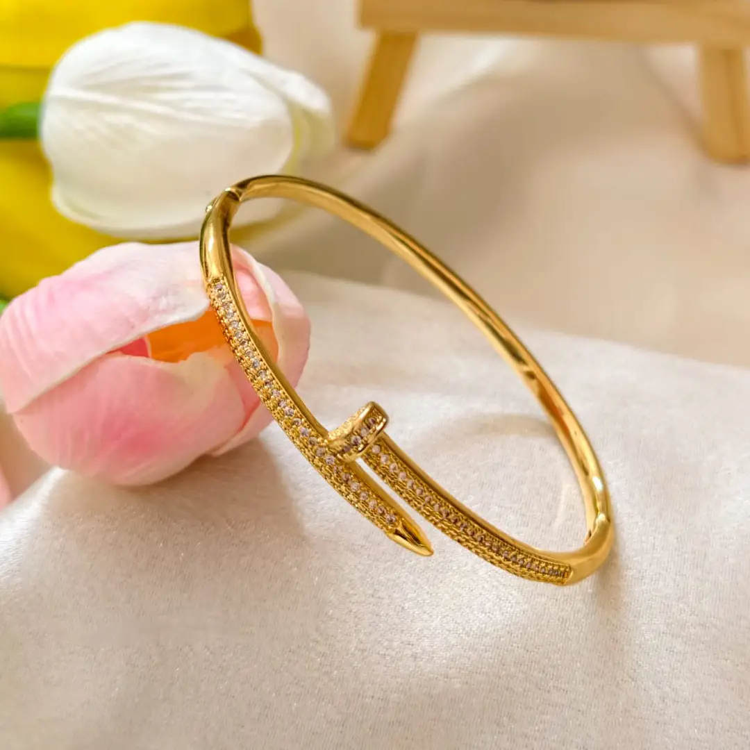 Luxury Nail Design Crystal Bangle