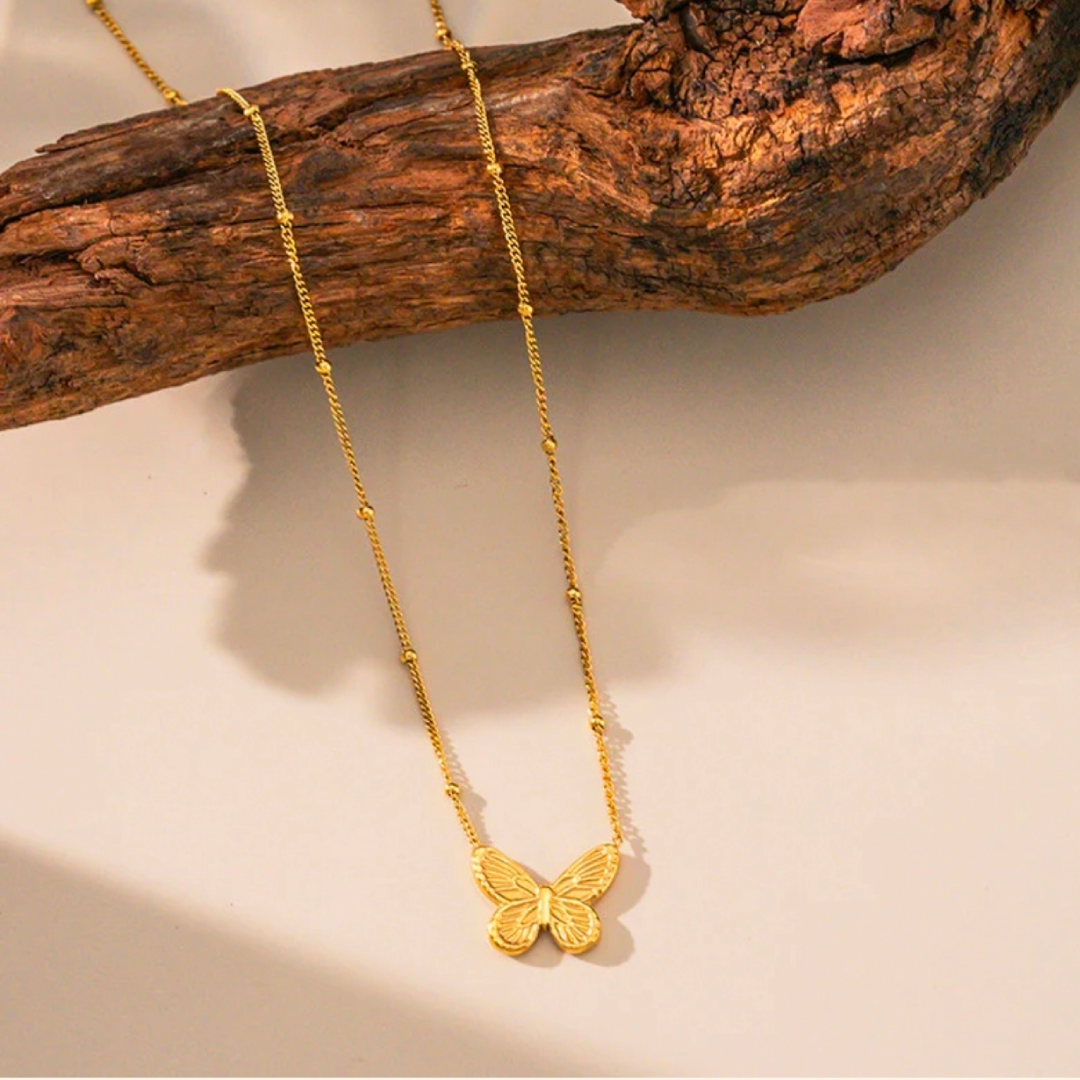 Butterfly Charm Gold Chain