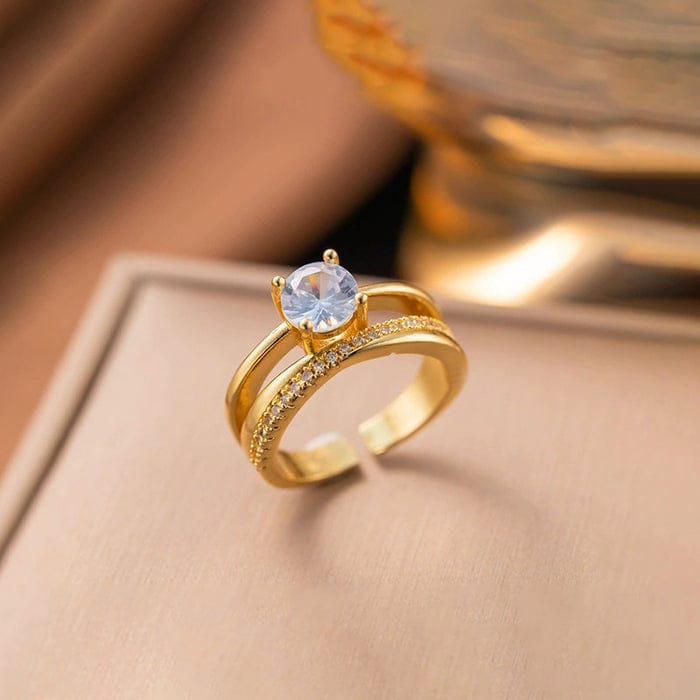 Solitaire Luxe Adjustable Ring