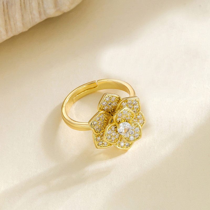 Crystal Blossom Anti-Tarnish Ring