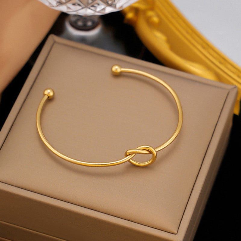 Infinity Knot Open Bracelet