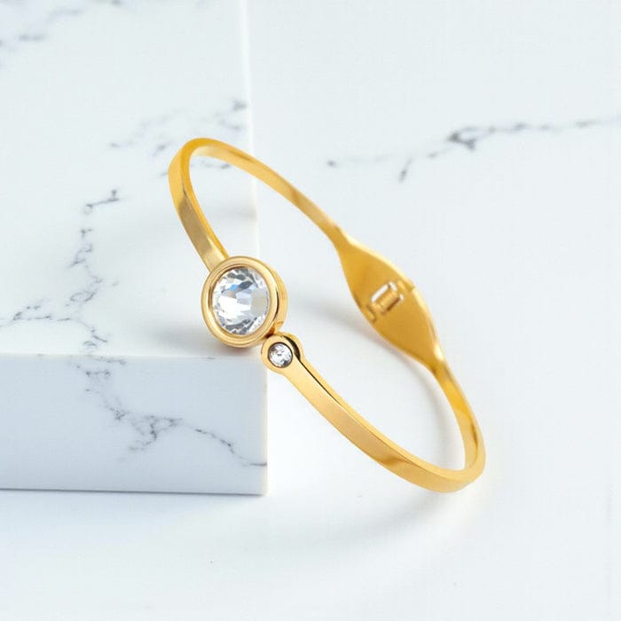 Crystal Solitaire Anti-Tarnish Bracelet