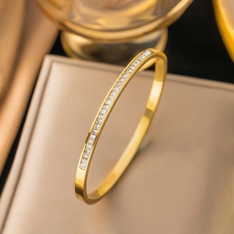 Crystal Line Anti-Tarnish Bracelet